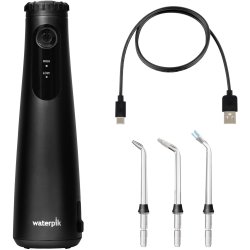 Waterpik Cordless Plus 5000 kabellose Munddusche schwarz mit 3 Druckstufen