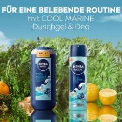 Nivea Men Cool Marine Artist Edition 3-i-1 duschgel f�r kropp, ansikte och h�r (250 ml)