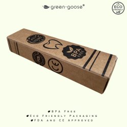 Brossettes de rechange d'origine v�g�tale pour brosses � dents �lectriques Oral-B Green-Goose (2 pcs)
