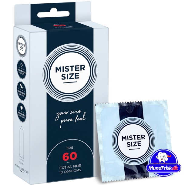 Mister Size Kondomer Pure Feel 10 stk. XS-XXXL