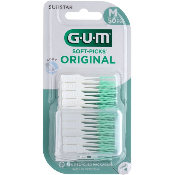 GUM Soft-Picks Original MEDIUM - 50 stk.