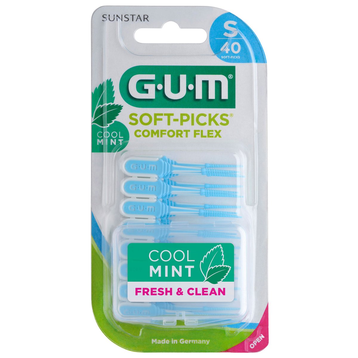 GUM SoftPicks Comfort Flex SMALL Mint 40 stk. GUM Soft Picks