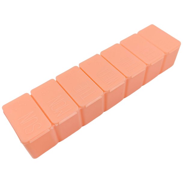 Pillendoos Week Klein Pillendoosje Groot Vak ROOD