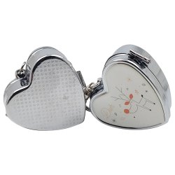 Pilleboks Hjerteformet Metal Pilleboks Dyremotiver