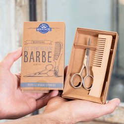 Skgpleje St Big Moustache Kam + Saks