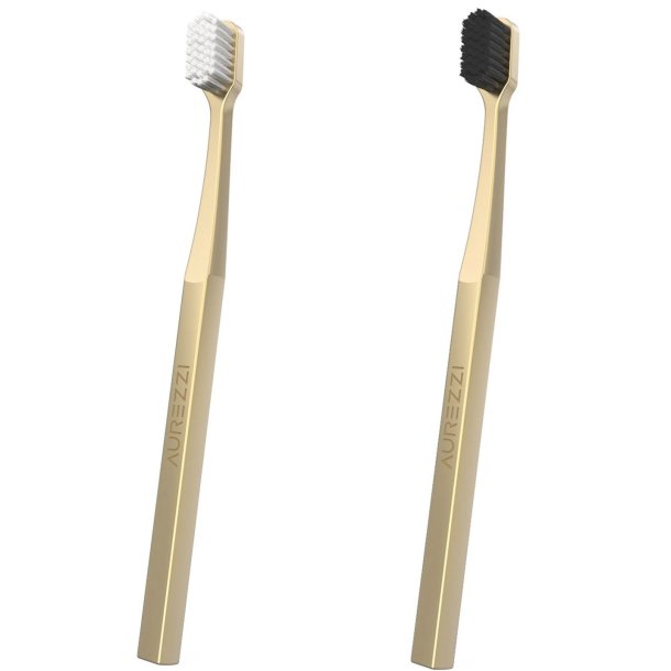 Aurezzi Gold Tandbrste 24 Karat Guldlgning MEDIUM