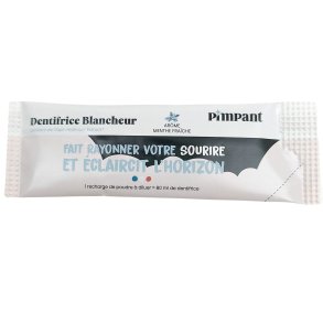 Naturlig Tandpasta Pulver Pimpant Whitening Refill 8 gr.