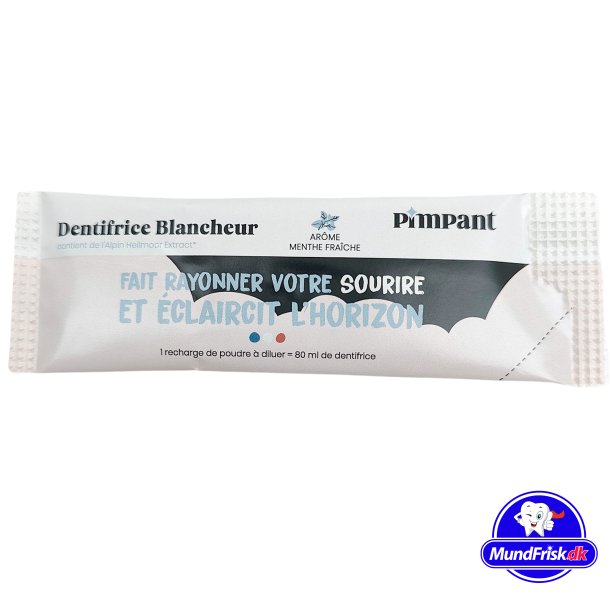 Naturlig Tandpasta Pulver Pimpant Whitening Refill 8 gr.