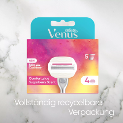 Gillette Venus Comfortglide Sukkerbrduft 4 stk. Barberblader