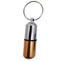 Pillertube Nyckelring Mini Pillbox