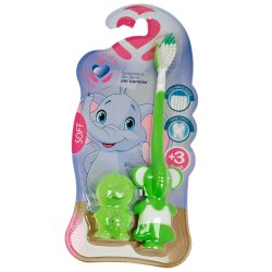 Barnetannbrste Setablu Elephant 3 r/+