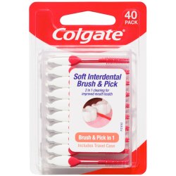 Colgate Interdental Brush &amp; Pick Soft 40 stk.