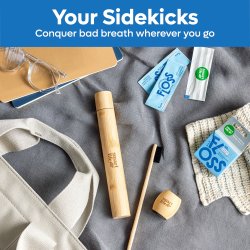 Bambu tandborste + fodral + hllare SMARTLIFECO Travel Kit