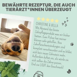 Noms+ Dental Mix – Zahnpflegepulver f�r Hunde gegen Plaque, Zahnstein und Mundgeruch (150g)