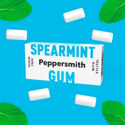 Xylitol Tuggummi PEPPERSMITH Gum Spearmint 15g