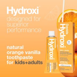 Davids Kids Hydroxyapatit tandkrm Natural Orange &amp; Vanilla 113g