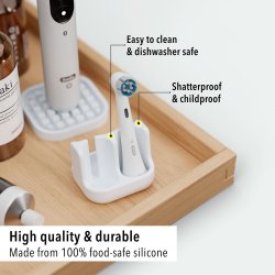 Qikfresh Hllare Fr Borsthuvuden Silikon 2-delat