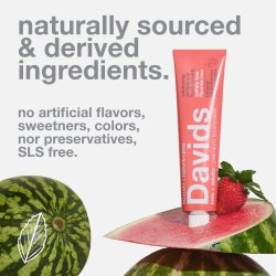 Davids Natural Tandkrm Strawberry &amp; Watermelon 149g