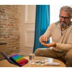 Pilleske Medicinorganisator 7 dage med 4 rum Pilleboks