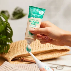 Happybrush Dentural Natural fluoriditon hammastahna kalsiumilla – 75 ml