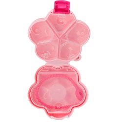 Pilleske Smiley Flower Rummelig Pilleboks med Rumdelere