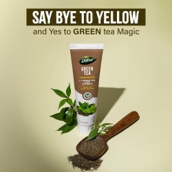 Naturlig Ayurvedisk Tandpasta DABUR Green Tea Leaf Extracts 100ml