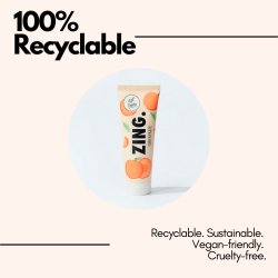 Hydroxyapatit Whitening Tandpasta ZING Soft Peach 75 ml