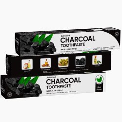Xylitol Whitening Tandpasta YUNANI Activated Charcoal 184g