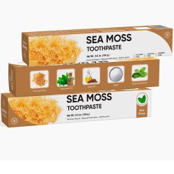 Xylitol Tandpasta YUNANI Sea Moss Peppermint &amp; Spearmint Fluorfri 184g