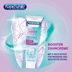 Tannbleking Tannpasta RAPID WHITE + Strong Booster 75 ml.