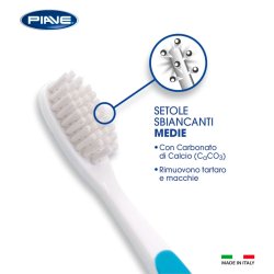 Whitening Tandborste PIAVE Experience Calciumcarbonat � Medium 1 st.