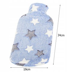 W�rmflasche mit weichem Fleecebezug  gem�tliche und lindernde W�rme - 2 ltr.