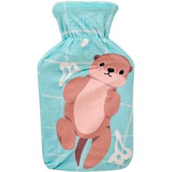 Varmedunk til b�rn WUNDmed Varmtvandsflaske med Bl�dt Betr�k 1 ltr.