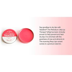 VASELINE Lip Therapy Rosy Lips 20g � intensiv pleje med let rosafarvet gl�d