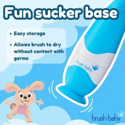 BRUSH-BABY BabySonic elektrisk tandborste Blue (0�3 �r)