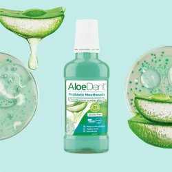 ALOEDENT Probiotic Mouthwash 250 ml. � Hydropulseur sans alcool avec probiotiques et aloe vera
