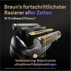 Braun Series 9 Pro+ 9660cc Elektrisk barbermaskin � Braun's mest avanserte barbering noensinne