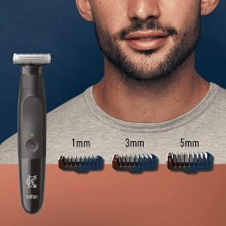 King C. Gillette Style Master Skäggtrimmer med 3 avståndskammar