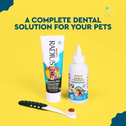 RADIUS Organic Canine Dental Gel  Ökologische Zahnpasta für Hunde mit coconut oil und süßer Kartoffel (80 ml)