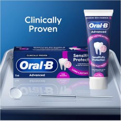 Oral-B Advanced Sensitivity Protection Calm Sensation – 125 ml tandkr�m f�r k�nsliga t�nder