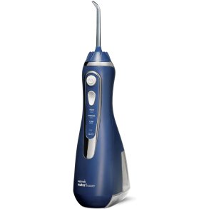 Waterpik Cordless Advanced 2.0 kabellose Munddusche blau mit 3 Druckstufen