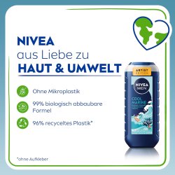 Nivea Men Cool Marine Artist Edition 3-i-1 duschgel f�r kropp, ansikte och h�r (250 ml)