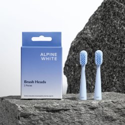 Borstelkoppen voor ALPINE WHITE Sonic Eltandenborstel 2 stuks.