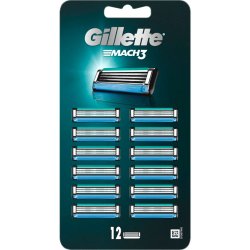 Gillette 12 stk. Barberblade Mach3