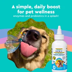 Radius OralPro+ Pet Probiotic Water Additive 118 ml | Mund- &amp; Darmpflege für Hund und Katze