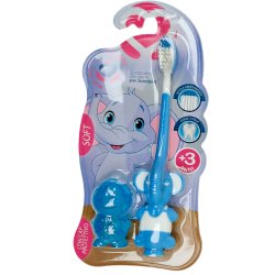 Barnetannbrste Setablu Elephant 3 r/+