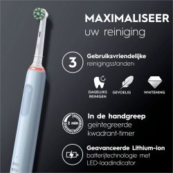 Oral-B Pro 3 3770 Elektrisk tandborste Sensitive + Extra borsthuvud