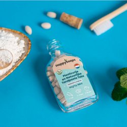 Tandpasta Tabletter HappySoaps Mighty Mint Xylitol Fluorfri 62 stk.