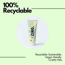 Hydroxyapatit Whitening Tandpasta ZING Apple &amp; Kiwi 75 ml