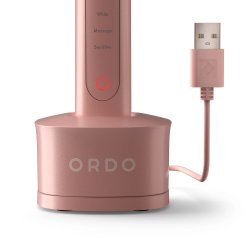 ORDO Sonic+ El-tandbrste + Opladningsetui Rose Gold